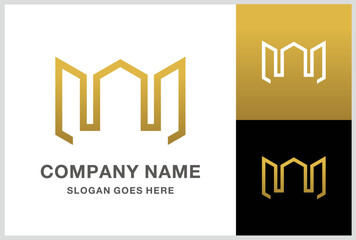 House Crown Architecture Business Company Stock Vector Logo Design Template