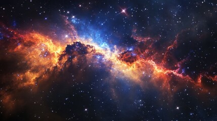 A wormhole collapses inside a nebula, distorting starlight into breathtaking interstellar patterns
