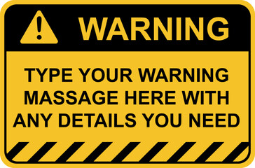 Vintage Style Warning Icons Design