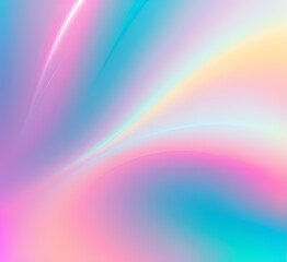 Fototapeta premium Neon gradient wave light in pink and blue tones on dark background creating futuristic and vibrant visuals for modern tech-inspired or artistic abstract.generative ai
