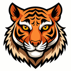 Tiger head vector 
