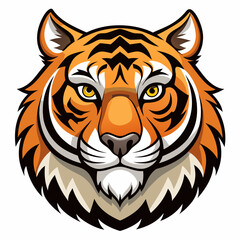 Tiger head vector 