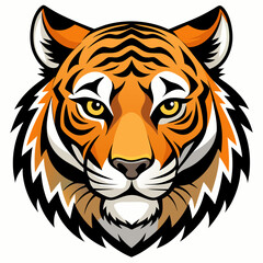 Tiger head vector 