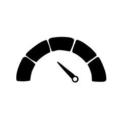 Vector Speedometer Glyph Icon