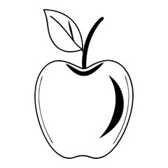 Apple icon vector silhouette symbol