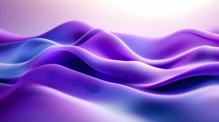 Obraz premium A mesmerizing abstract wave pattern in shades of purple, creating a sense of tranquility and fluidity.