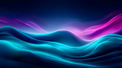 A mesmerizing wave of vibrant colors in shades of blue and pink, creating a tranquil and fluid abstract background.
