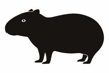 Obraz premium vector illustration of a rhinoceros