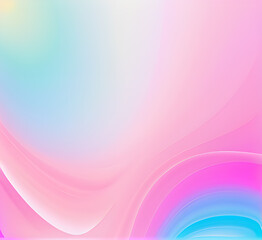 Naklejka premium Neon gradient wave light in pink and blue tones on dark background creating futuristic and vibrant visuals for modern tech-inspired or artistic abstract.generative ai