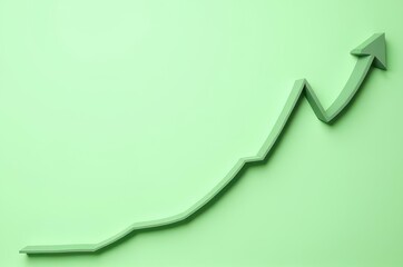 Business growth trends office environment infographic green diagram