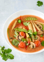 Tomato soup with the beans 