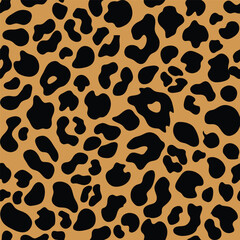 Leopard skin Pattern illustration Vector, animal print background