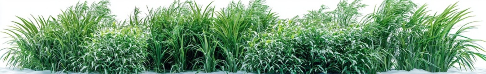 Obraz premium Green field frame against a background, featuring a transparent edge of green grass