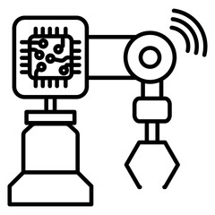Fototapeta premium Industrial Internet icon