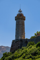 Le phare Forte Stella, Palazzina Napoleonica dei Mulini, Portoferrario, Toscane, Italie