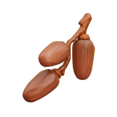 Dates fruit 3d Icon