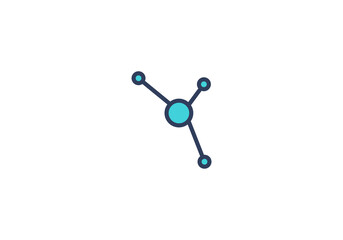 Chemical icon symbol logo png template icon vector illustration