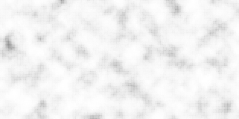 Black and white abstract background with wavy dotted pattern. Halftone effect. Vector illustration.