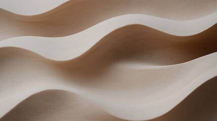 Beige waves with light and shadow variations. Creamy and neutral colors create a calming and subtle visual texture with a smooth and flowing pattern.