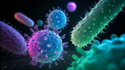 3d rendered illustration of a virus