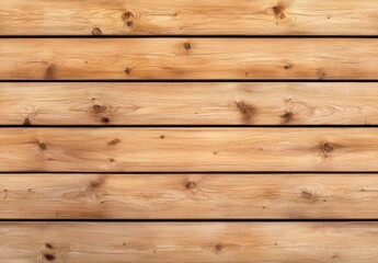 Naklejka premium Horizontal background of light brown wood planks. Seamless texture of natural wood grain. Simple and rustic wooden surface. Ideal for backgrounds or