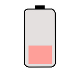 Battery charge flat icons