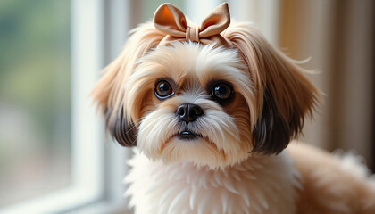 Shih Tzu by the Window