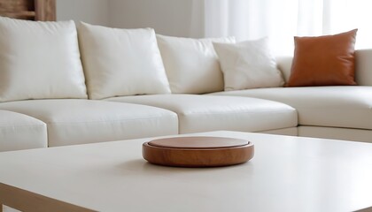 modern living room with tv and sofa sofa and pillows