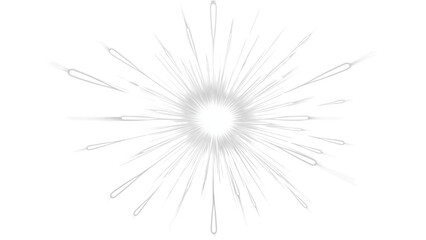 Fototapeta premium Minimalistic firework element isolated on transparent PNG. Decorative Element art.