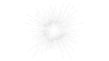Minimalistic firework element isolated on transparent PNG. Decorative Element art.