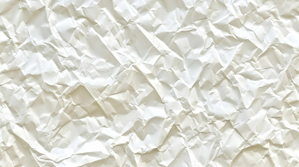 Obraz premium White Crumpled Paper Background Texture - Illustration