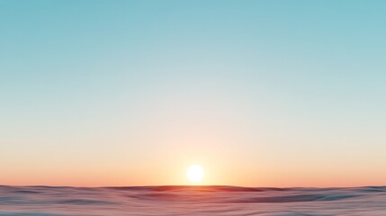 Obraz premium Sunrise over a calm sea