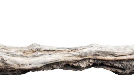 Rugged natural wooden log with textured surface and unique patterns