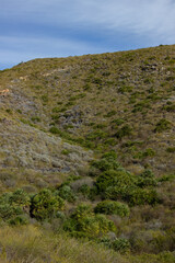 Landscape of the mountains and land. Spain.