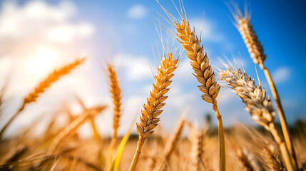 golden wheat field background