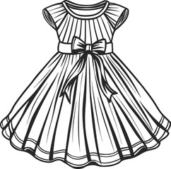 Obraz premium vector illustration of a wedding dress