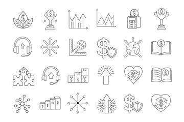 set of icons