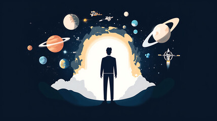 Businessman touch automated data management system to create reports with KPIs and indicators connected to the database. Data analysis with intelligent AI management system to create reports with KPIs