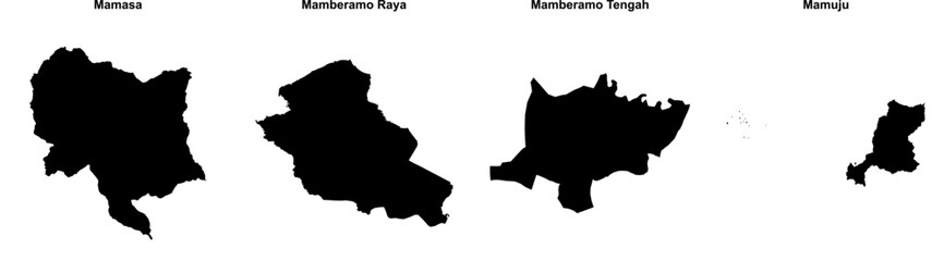 Mamasa, Mamberamo Raya, Mamberamo Tengah, Mamuju outline maps