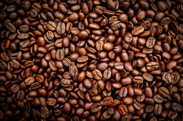 roasted coffee beans background