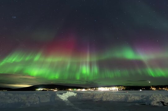 Aurora Borealis /Nordlicht beim Icehotel