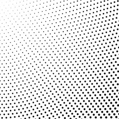 Abstract dot pattern background - monochrome vector design