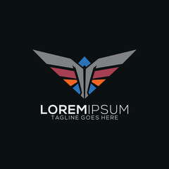 Colorful Eagle Logo