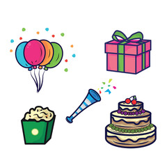 Celebrate, party, anniversary elements collection