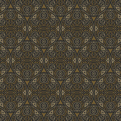 dark ethnic seamless pattern template