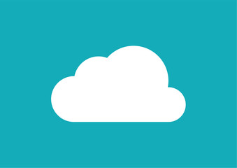White Cloud in Blue Sky Background