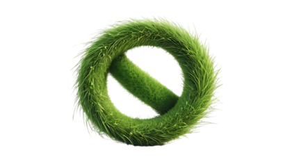 Abstract fantasy infinity symbol formed by grass png