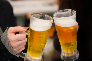 生ビールで乾杯