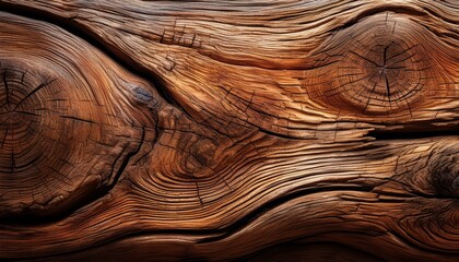 Fototapeta premium Close-up of aged wood showing its rough texture and grain