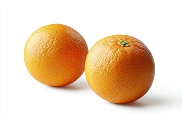 Ultra Hd Image of Sweet and Juicy Oranges Freshly Picked Isolated on White Background